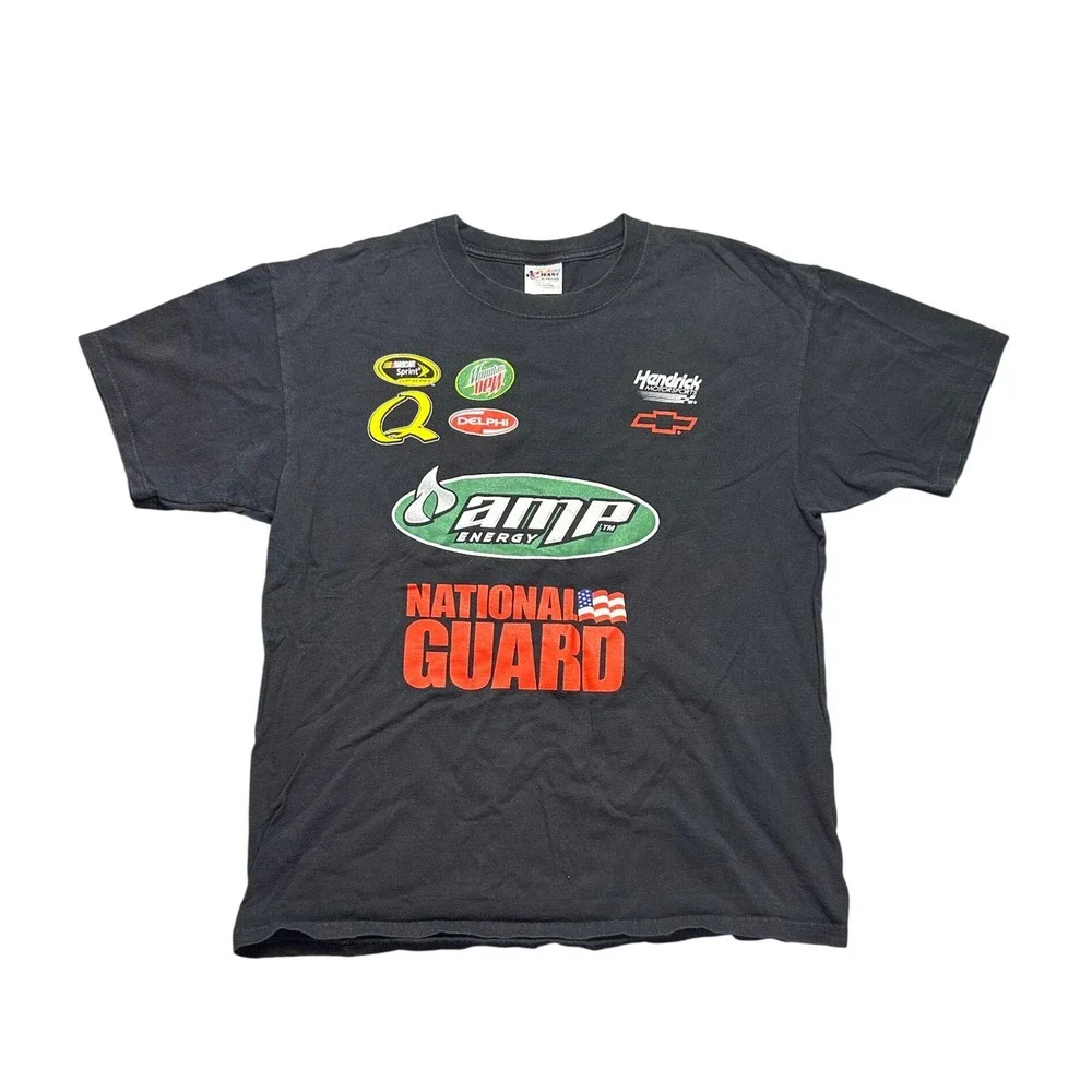 Y2K Dale Earnhardt Jr 88 Amp Energy NASCAR T Shirt Mens XL Chase Authentics